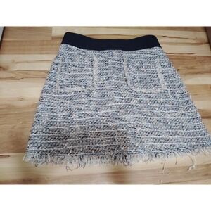 J.Crew Tweed Fringed Mini Skirt Women's 4 Multicolor
